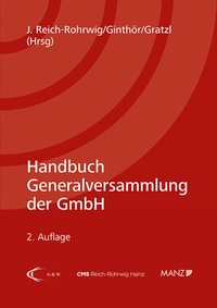 Enlarge image Cover: Handbuch Generalversammlung der GmbH - Manz