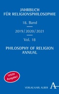 Cover: Jahrbuch f&uuml;r Religionsphilosophie - Karl Alber Verlag