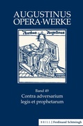 Cover: Contra adversarium legis et prophetarum - Brill Deutschland