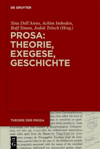 Abbildung von: Prosa: Theorie, Exegese, Geschichte - De Gruyter