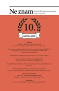 Cover: Ne Znam - Verlag Edition AV