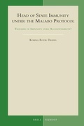 Cover: Head of State Immunity under the Malabo Protocol - Martinus Nijhoff