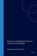 Cover: Semantic and Pragmatic Issues in Discourse and Dialogue - Brassey's (UK) Ltd