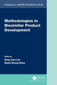 Enlarge image Cover: Methodologies in Biosimilar Product Development - Chapman & Hall/CRC