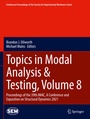 Cover: Topics in Modal Analysis & Testing, Volume 8 - Springer