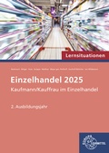 Cover: Einzelhandel 2025 Lernsituationen, 2. Ausbildungsjahr - Europa-Lehrmittel