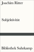Cover: Subjektivit&auml;t - Suhrkamp