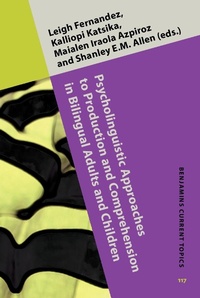 Abbildung von: Psycholinguistic Approaches to Production and Comprehension in Bilingual Adults and Children - John Benjamins Publishing Company