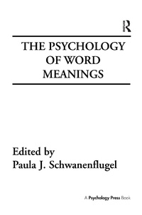 Abbildung von: The Psychology of Word Meanings - Psychology Press Ltd