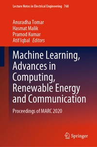 Enlarge image Cover: Machine Learning, Advances in Computing, Renewable Energy and Communication - Springer