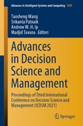 Cover: Advances in Decision Science and Management - Springer