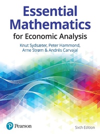 Abbildung von: Essential Mathematics for Economic Analysis - Pearson Higher Education;Pearson
