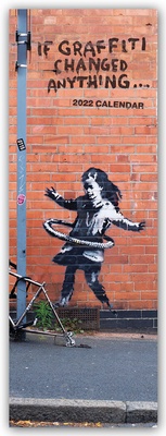 Abbildung von: If Graffiti Changed Anything 2022 - Slimline-Kalender - Brown Trout-Auslieferer Flechsig
