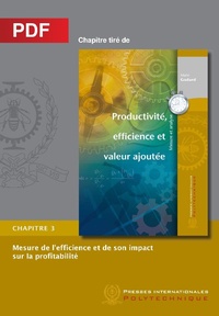 Abbildung von: Mesure de l'efficience et de son impact sur la profitabilité (Chapitre PDF) - Presses internationales Polytechnique