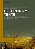 Cover: Heteronome Texte - De Gruyter