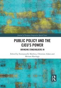 Enlarge image Cover: Public Policy and the CJEU's Power - Routledge