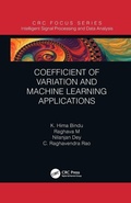 Cover: Coefficient of Variation and Machine Learning Applications - CRC Press