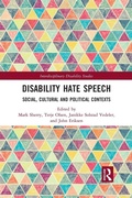 Cover: Disability Hate Speech - Routledge
