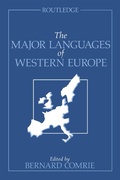 Cover: The Major Languages of Western Europe - Routledge