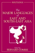 Cover: The Major Languages of East and South-East Asia - Routledge