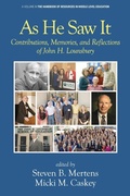Cover: As He Saw It - Information Age Publishing