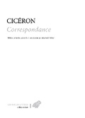 Cover: Ciceron, Correspondance - Les Belles Lettres