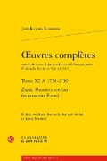Cover: Oeuvres Completes. Tome XI a 1758-1759 - Classiques Garnier