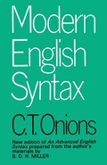 Cover: Modern English Syntax - Routledge