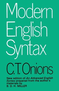 Abbildung von: Modern English Syntax - Routledge