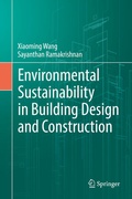 Cover: Environmental Sustainability in Building Design and Construction - Springer