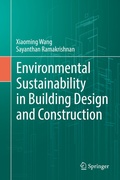 Cover: Environmental Sustainability in Building Design and Construction - Springer