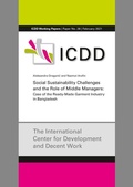Cover: Social Sustainability Challenges and the Role of Middle Managers: Case of the Ready-Made Garment Industry in Bangladesh - Kassel University Press