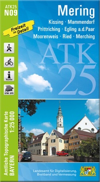 Abbildung von: ATK25-N09 Mering (Amtliche Topographische Karte 1:25000) - Landesamt für Digitalisierung, Breitband und Vermessung, Bayern