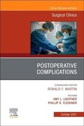 Cover: Postoperative Complications, An Issue of Surgical Clinics: Volume 101-5 - Elsevier