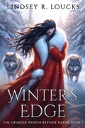 Cover: Winter's Edge (Crimson Winter Reverse Harem Series, #1) - Lindsey Loucks