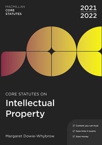 Enlarge image Cover: Core Statutes on Intellectual Property 2021-22 - Red Globe Press