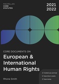 Cover: Core Documents on European and International Human Rights 2021-22 - Red Globe Press