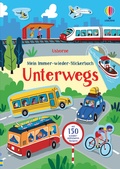 Cover: Mein Immer-wieder-Stickerbuch: Unterwegs - Usborne