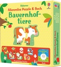 Cover: Allererstes Puzzle & Buch: Bauernhoftiere - Usborne