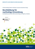 Cover: Berufsbildung f&uuml;r nachhaltige Entwicklung - Verlag Barbara Budrich