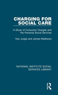 Cover: Charging for Social Care - Routledge