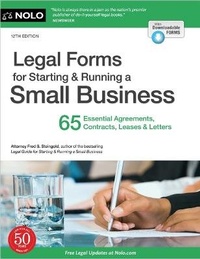 Enlarge image Cover: Legal Forms for Starting & Running a Small Business - NOLO