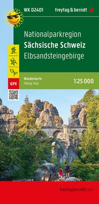 Abbildung von: Nationalparkregion Sächsische Schweiz, Wanderkarte 1:25.000, freytag & berndt, WK D2401 - Freytag-Berndt und ARTARIA