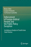 Cover: Enforcement of Foreign Arbitral Awards and the Public Policy Exception - Springer