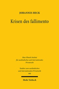 Abbildung von: Krisen des fallimento - Mohr Siebeck