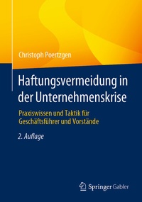 Abbildung von: Haftungsvermeidung in der Unternehmenskrise - Springer Gabler