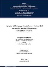 Abbildung von: Molecular Epidemiology, Genotyping and Antimicrobial Susceptibility Studies on Brucella spp. Isolated from Livestock - Mensch & Buch