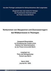 Abbildung von: Vorkommen von Staupeviren und Zoonoseerregern bei Wildkarnivoren in Thüringen - Mensch & Buch