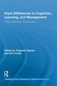 Enlarge image Cover: Style Differences in Cognition, Learning, and Management - Routledge