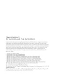 Cover: Transparency - Lulu.com
